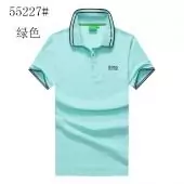 hugo boss t-shirt slim fit pas cher polo lapel short sleeves b55227 green